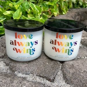 Bath and body works sun washed citrus candle set